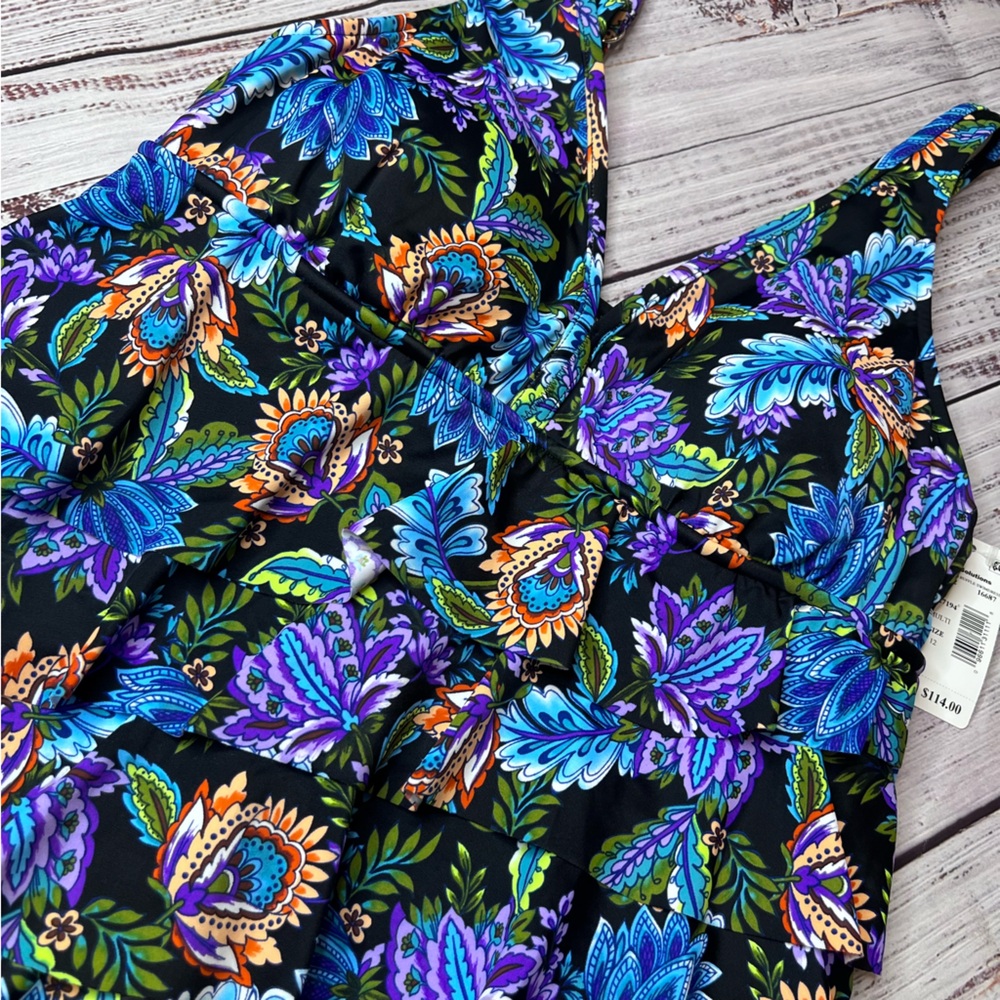 Swim Solutions One Piece Swim Dress - Picture 5 of 6